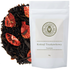 HERBATA CZARNA KOKTAJL TRUSKAWKOWY 50G
