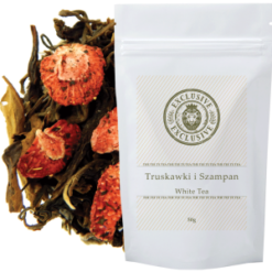 HERBATA BIAŁA TRUSKAWKI I SZAMPAN 50G
